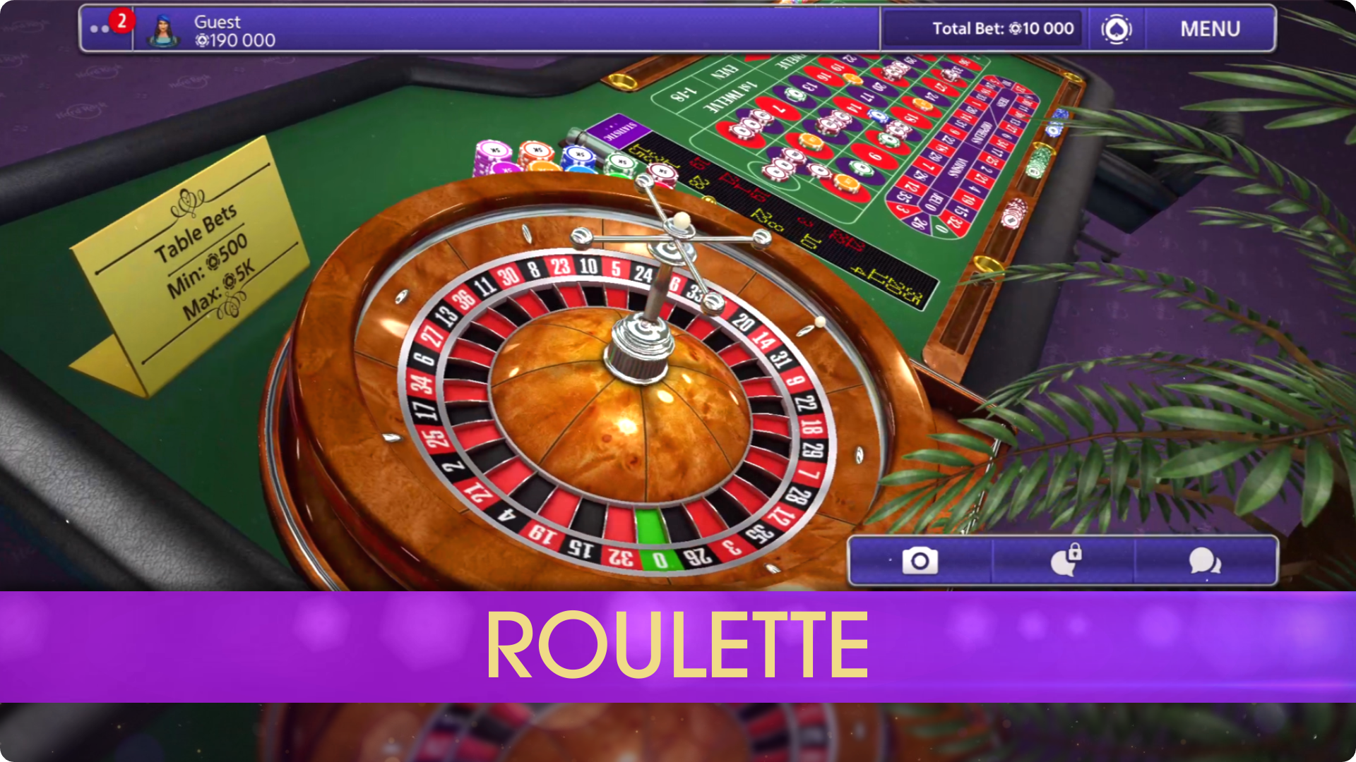 Hard rock blackjack & casino - roulette games
