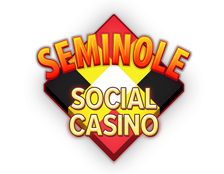 Angelo P. 15 Seminole social casino logo with vibrant colors and bold text.