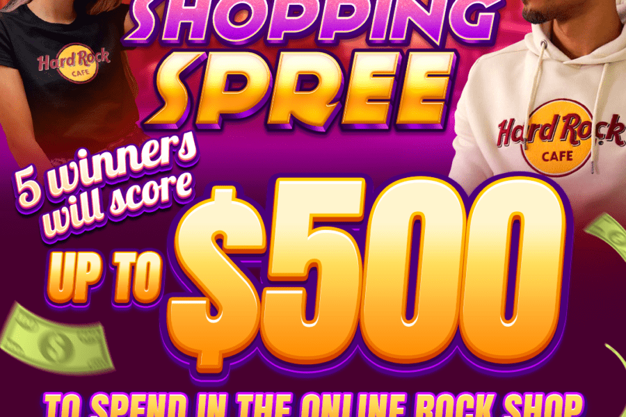 Hard rock games shopping spree giveaway winners