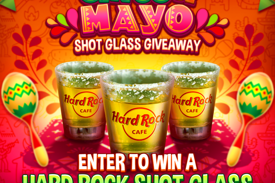Cinco de mayo shot glass giveaway at hard rock games