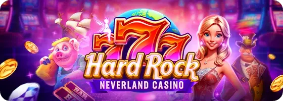 Deadwood Casino Games 2 Hard rock neverland casino banner with characters and slot games
