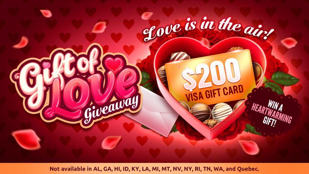 Gift of Love Giveaway $200 gift card prize artwork
