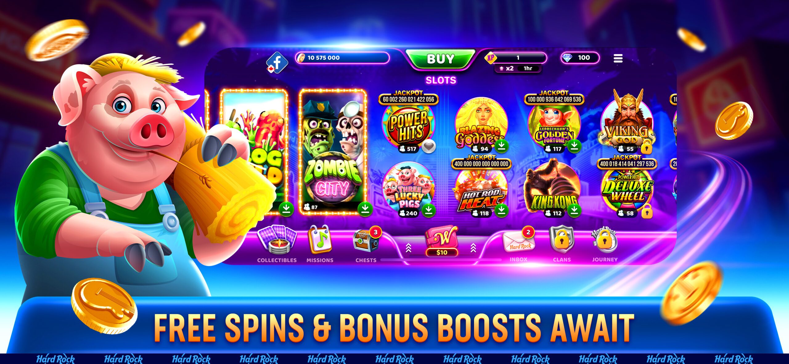 Hard rock jackpot planet screenhot 1