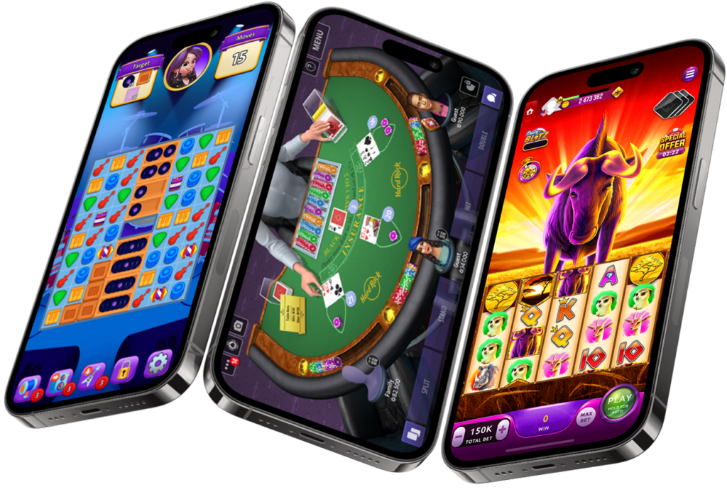 Hard Rock Games social casino apps on mobile phones