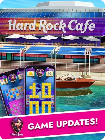 Hard Rock Cafe with Hard Rock Adventures mobile game updates.