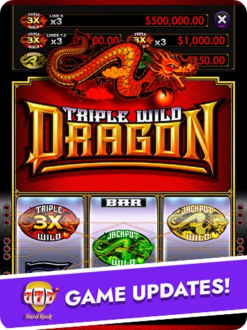Triple Wild Dragon slot game update from Hard Rock Games