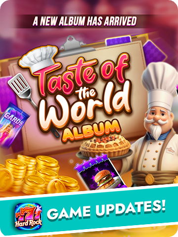 Hard Rock Neverland Casino Taste of the World album and game updates
