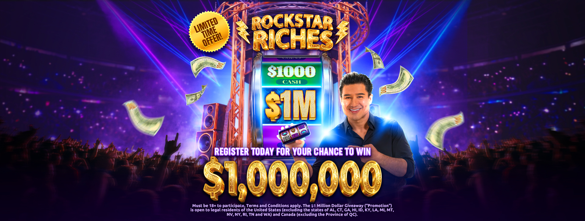 Play Hard Rock Jackpot Planet and enter real giveaways