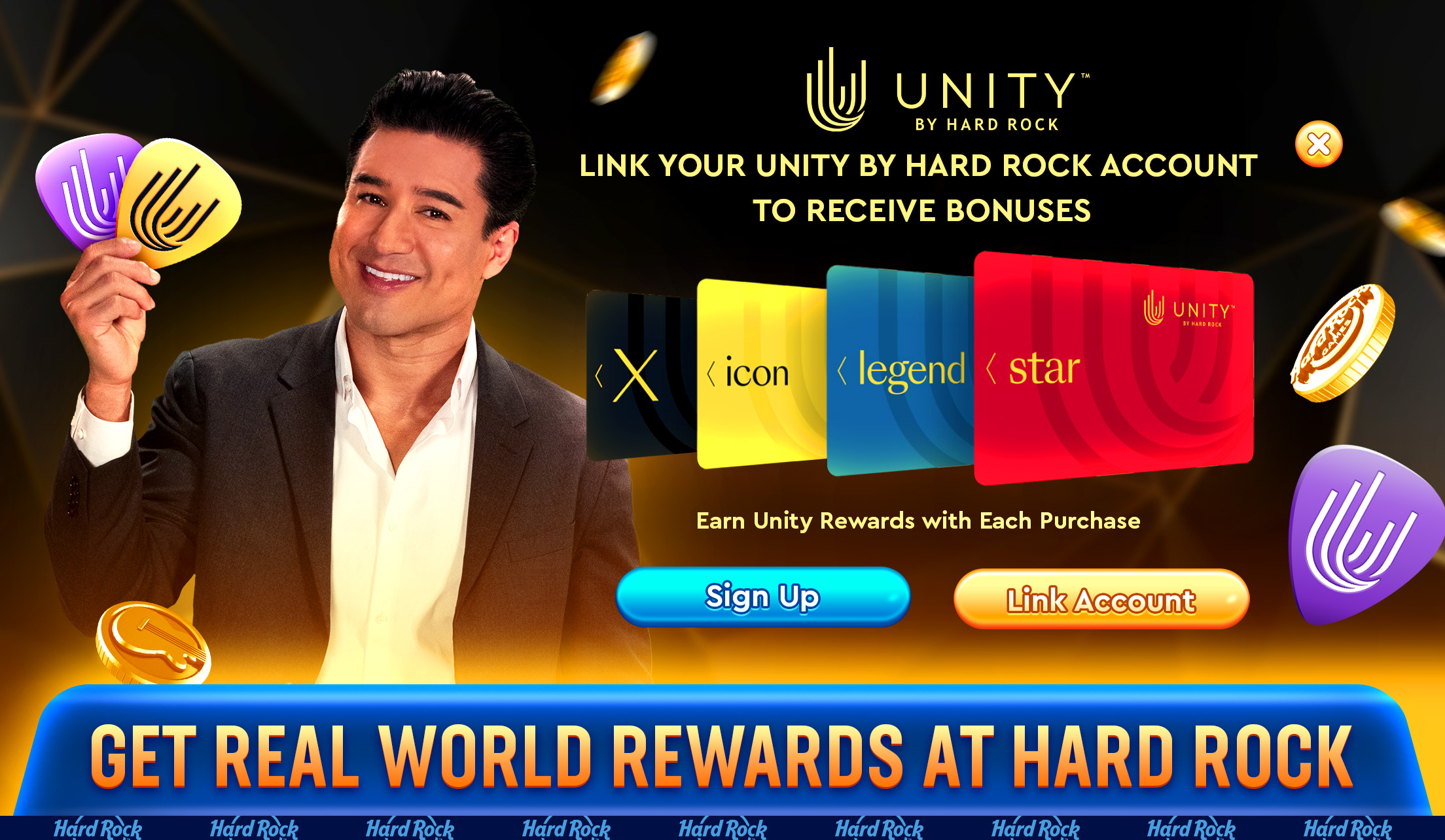 Mario lopez in hard rock jackpot planet slots