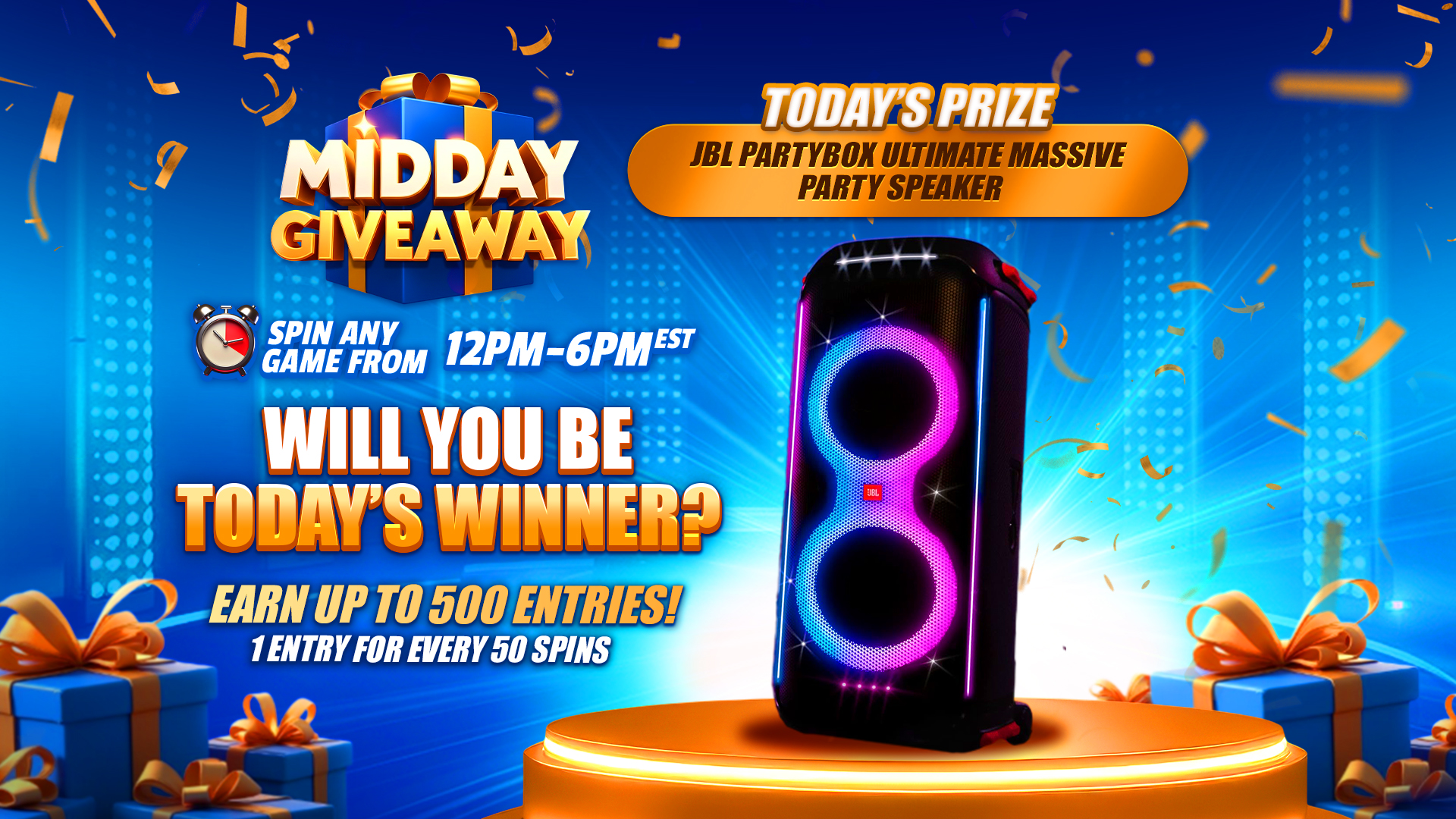 Midday Power Play Jbl Parytbox Speaker Giveaway - Crm 1 Svg+xml;charset=utf