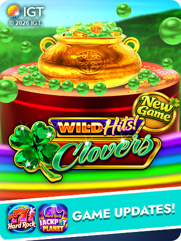 Wild Hits Clovers slot game image in Hard Rock Neverland Casino