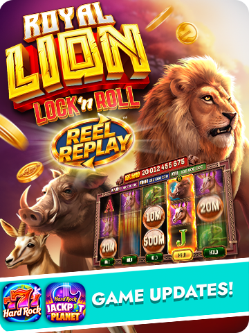 Royal Lion Lock 'n Roll slot game in Hard Rock Neverland Casino