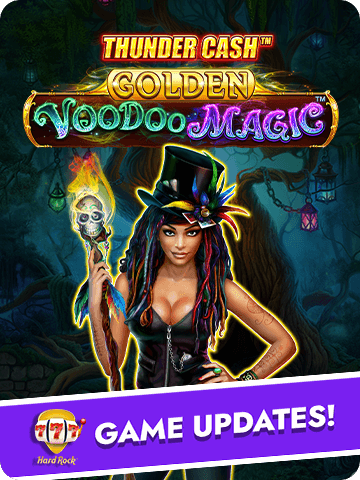 Thunder Cash Golden Voodoo Magic slot game in Hard Rock Jackpot Casino